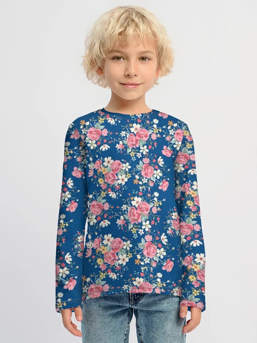 Children's cotton long sleeve shirt