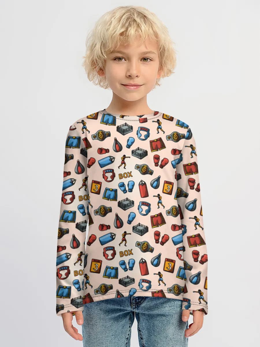 Children's cotton long sleeve shirt
