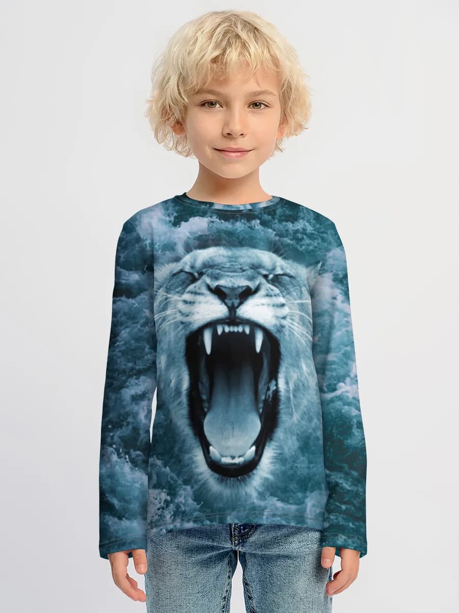 Children's cotton long sleeve shirt