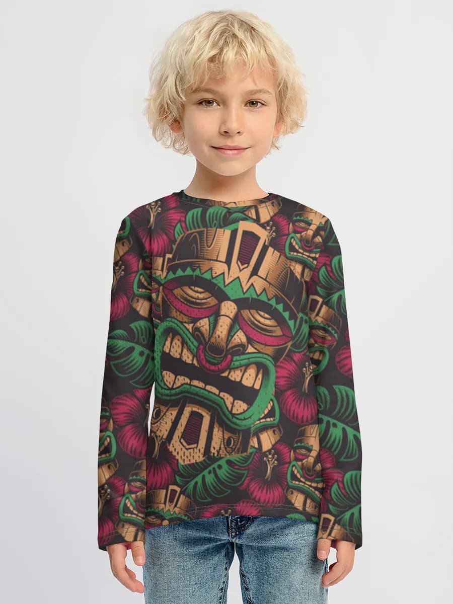 Tiki Mask Tropical Vibes