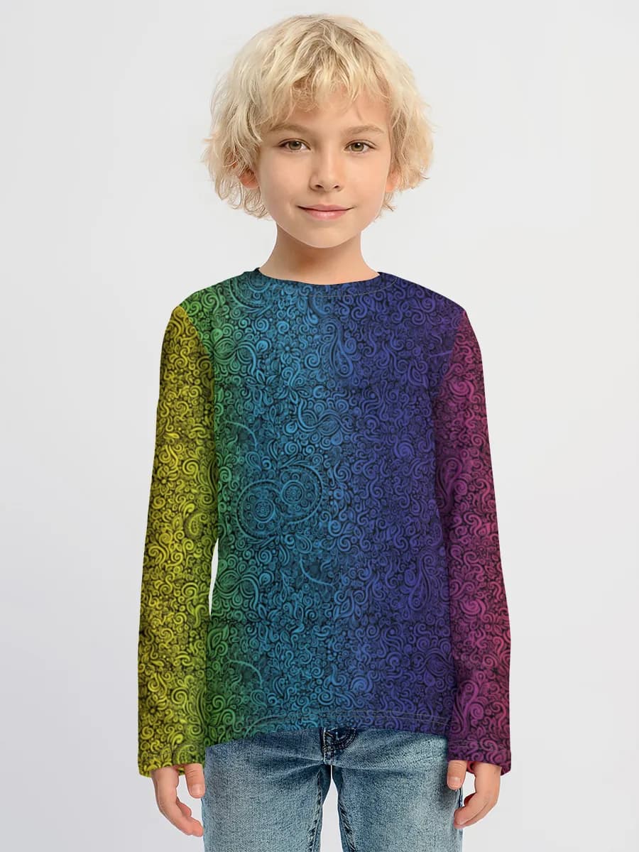 Children's cotton long sleeve shirt