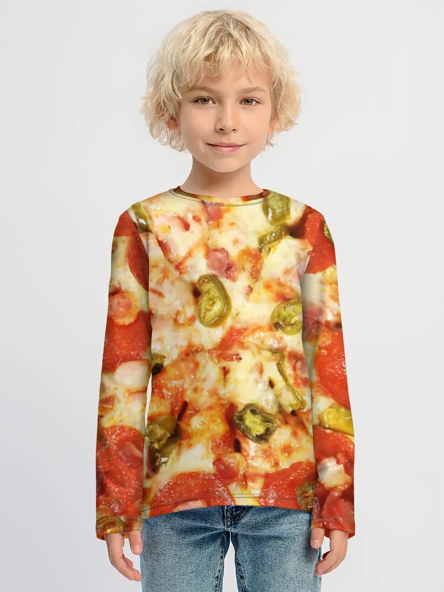 Children's cotton long sleeve shirt
