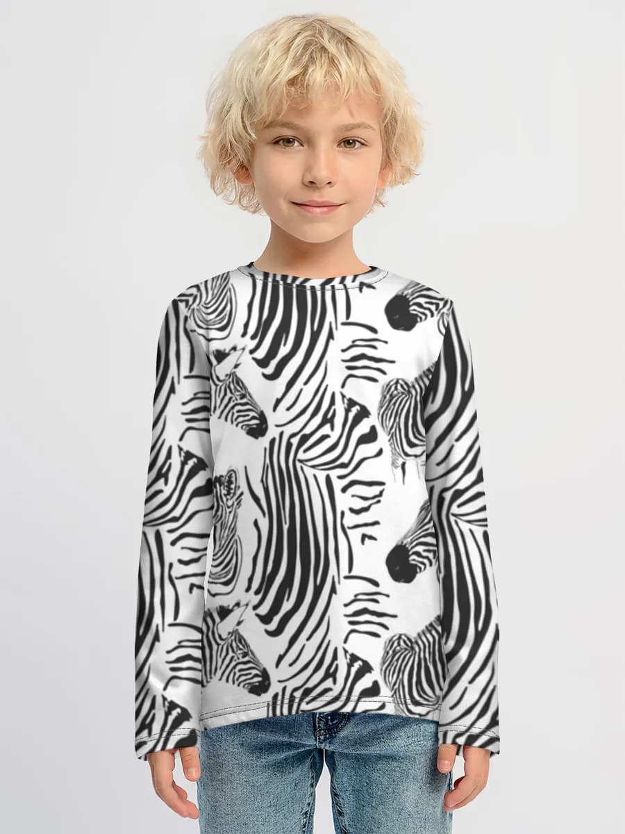 Children's cotton long sleeve shirt