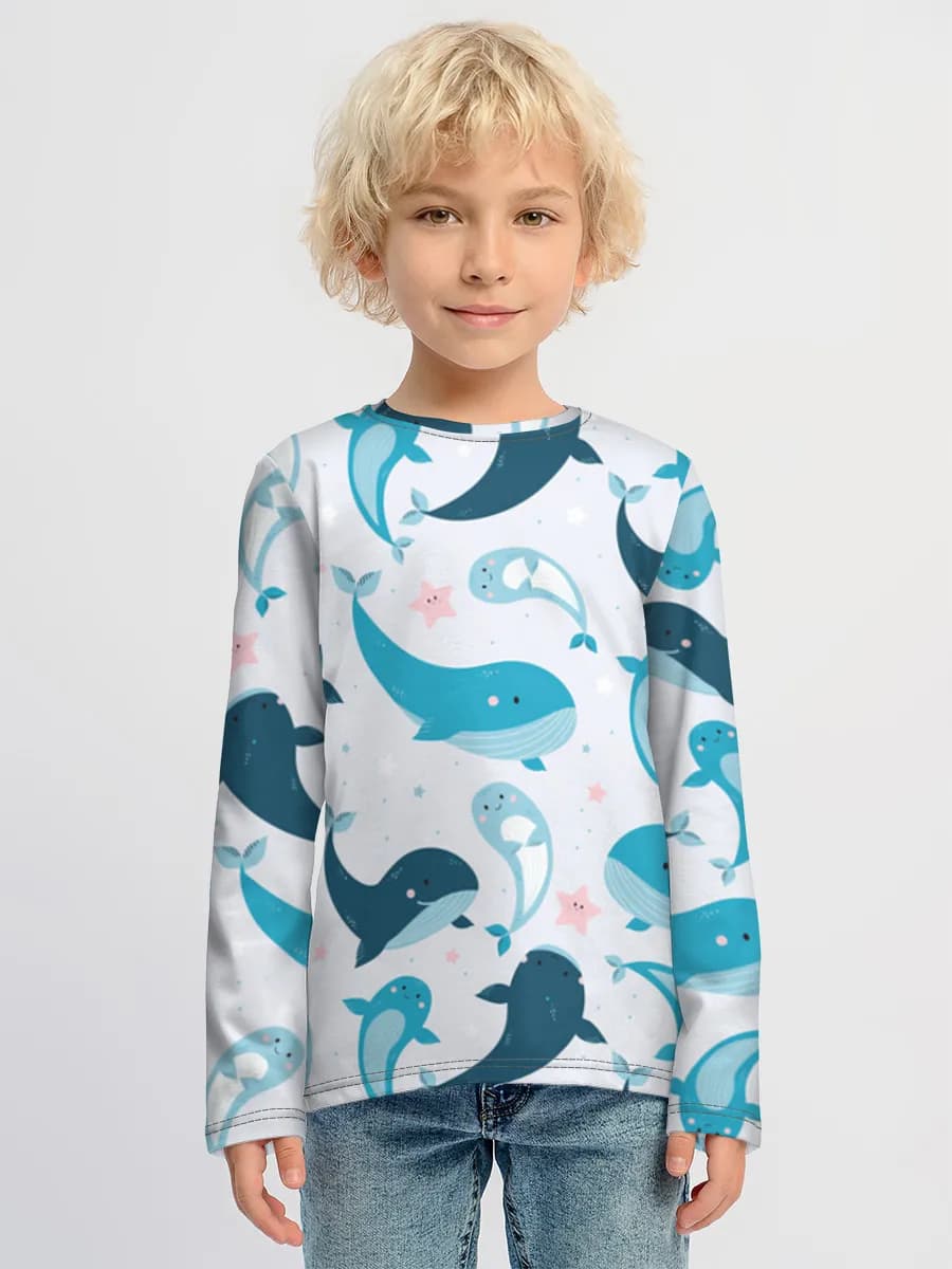 Children's cotton long sleeve shirt