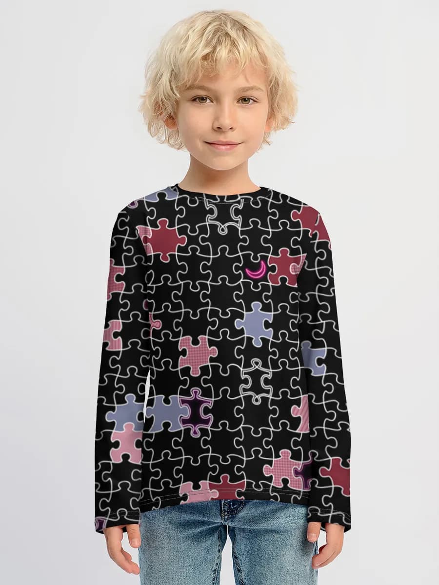 Children's cotton long sleeve shirt