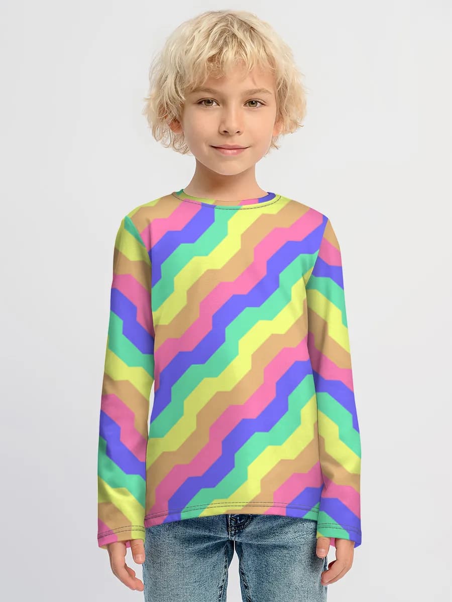 Children's cotton long sleeve shirt