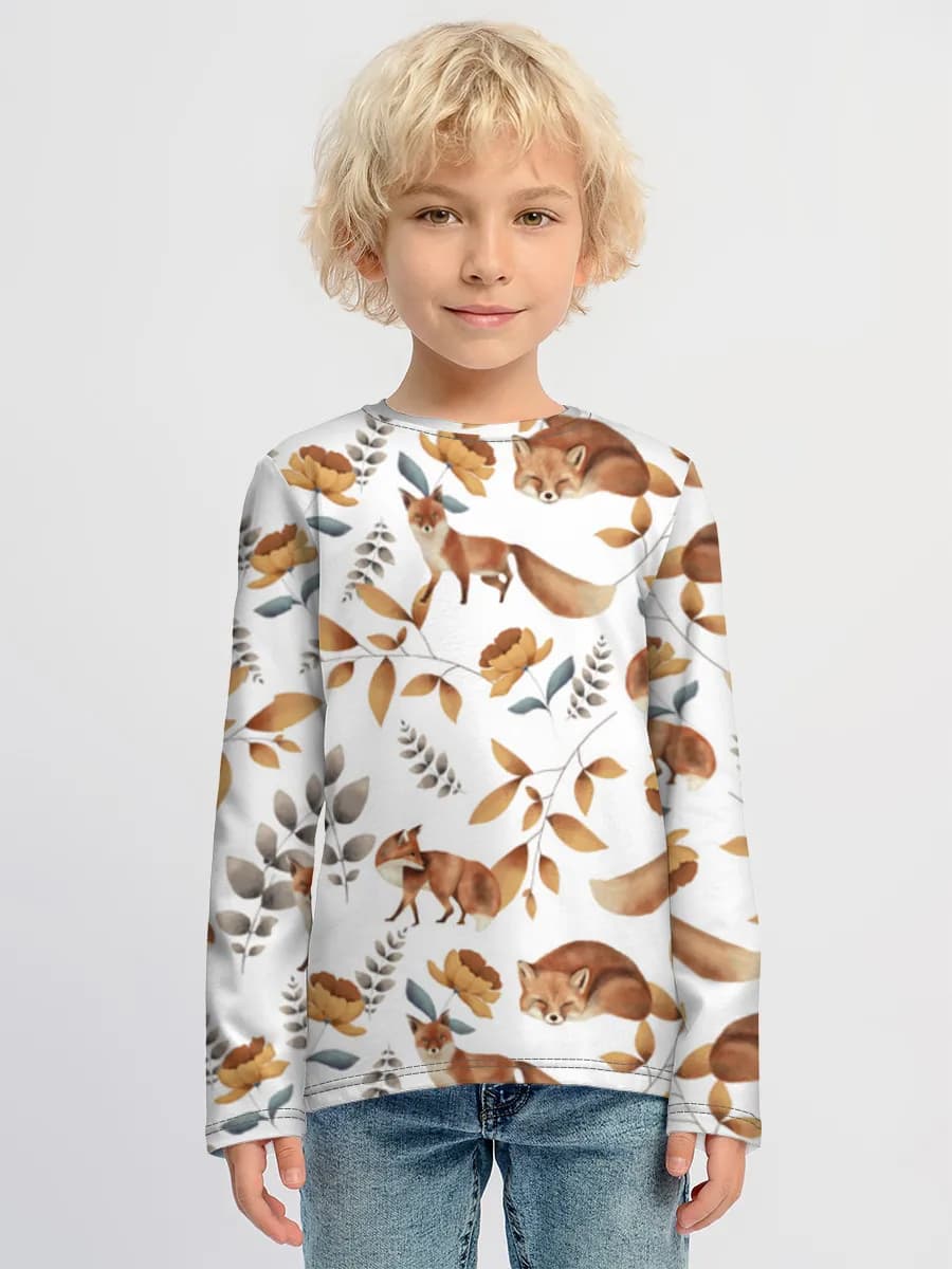 Children's cotton long sleeve shirt