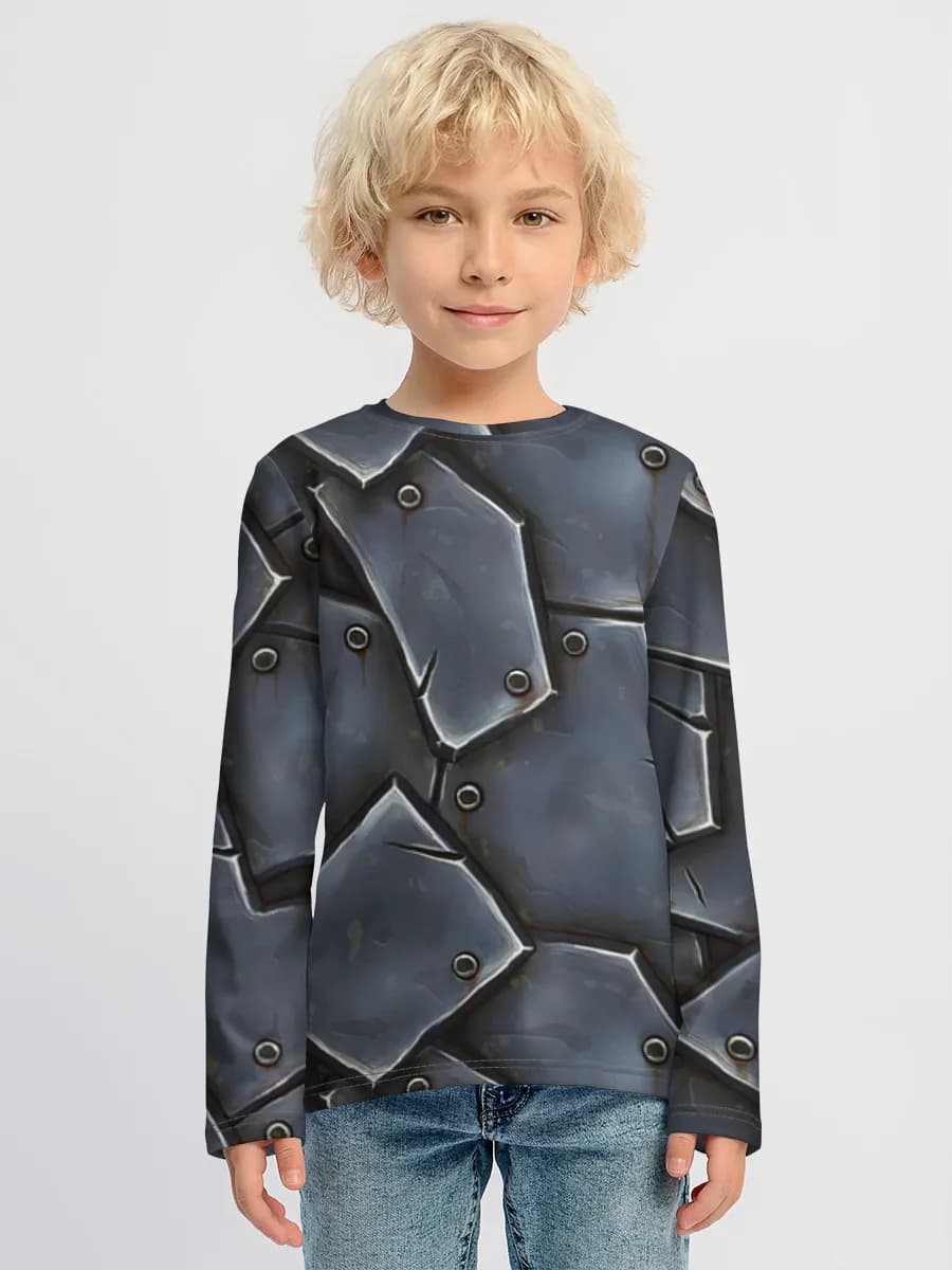 Children's cotton long sleeve shirt