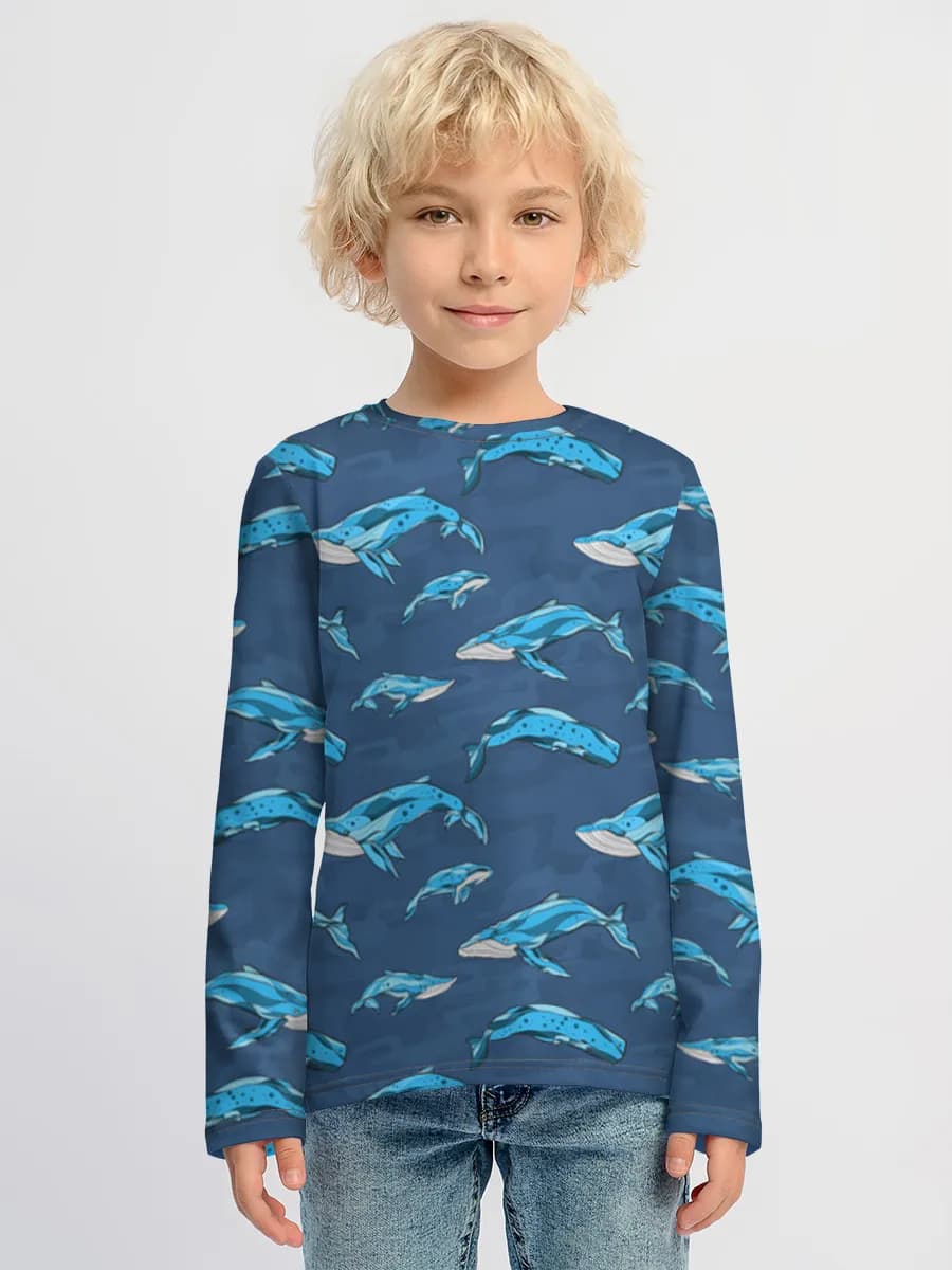 Blue Whales In Ocean