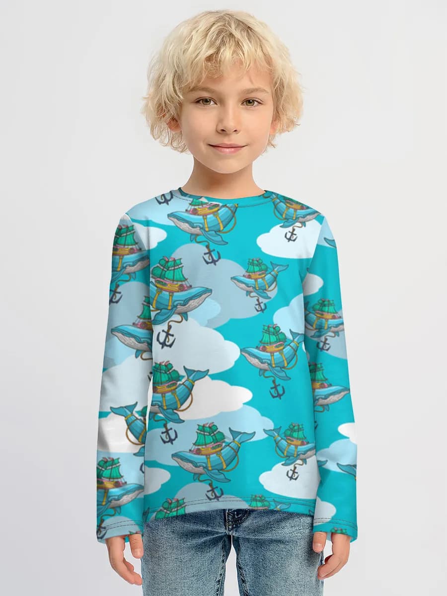 Children's cotton long sleeve shirt
