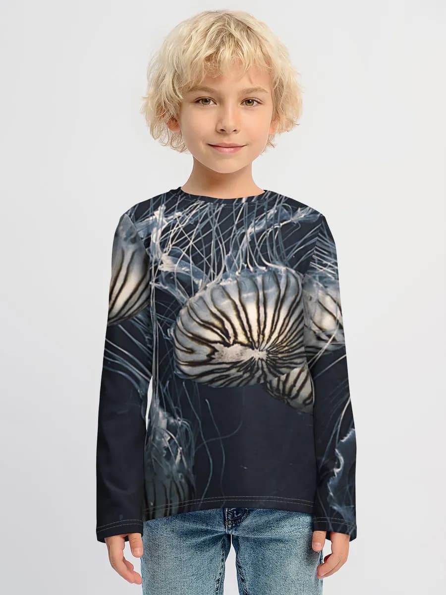 Children's cotton long sleeve shirt
