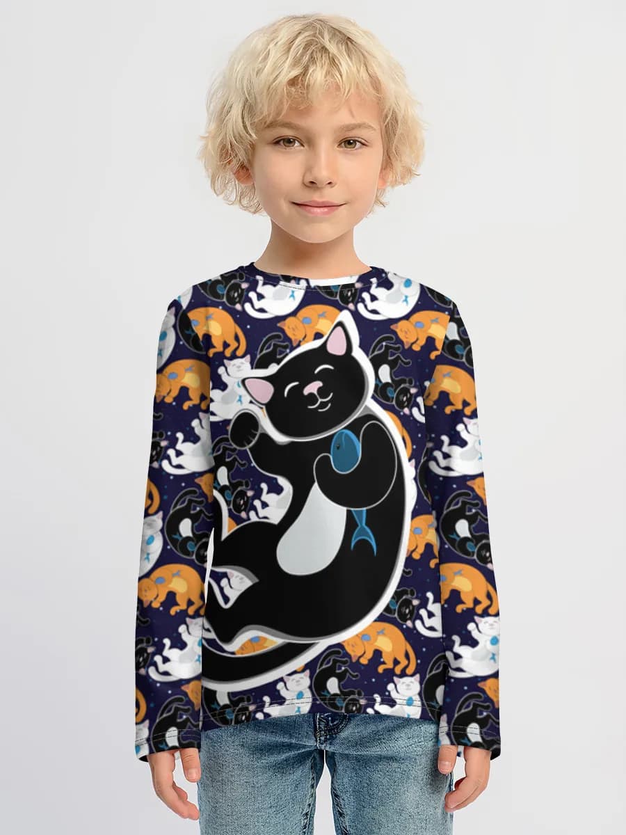 Children's cotton long sleeve shirt