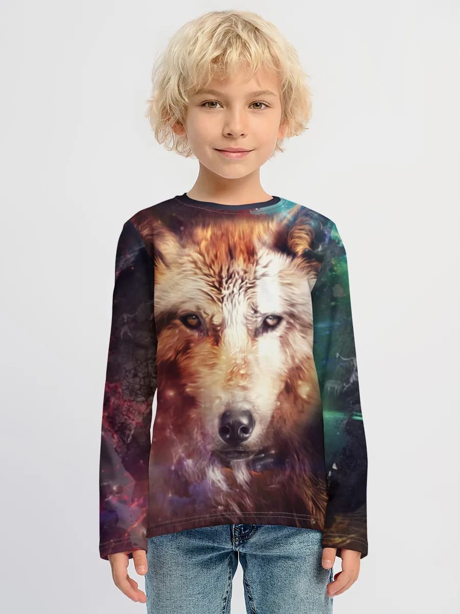 Children's cotton long sleeve shirt