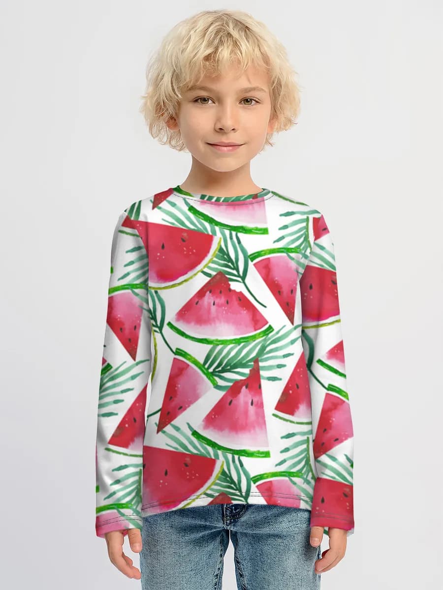 Children's cotton long sleeve shirt