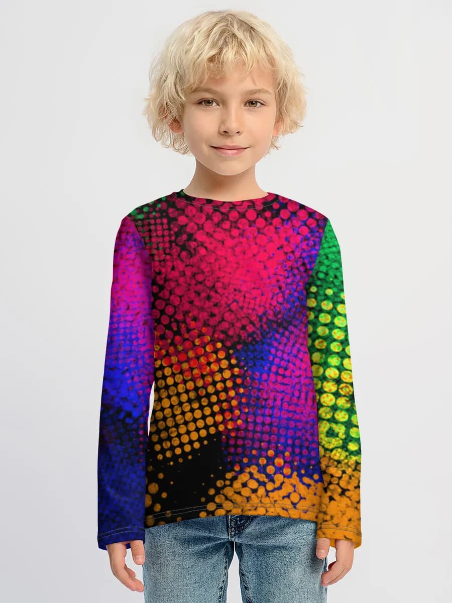 Neon Halftone Color Burst