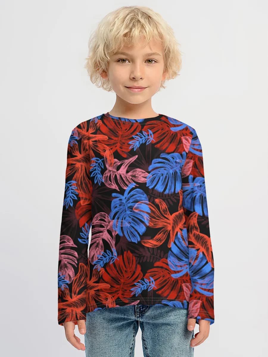 Children's cotton long sleeve shirt