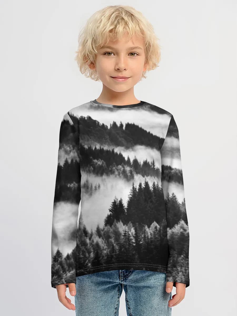 Children's cotton long sleeve shirt