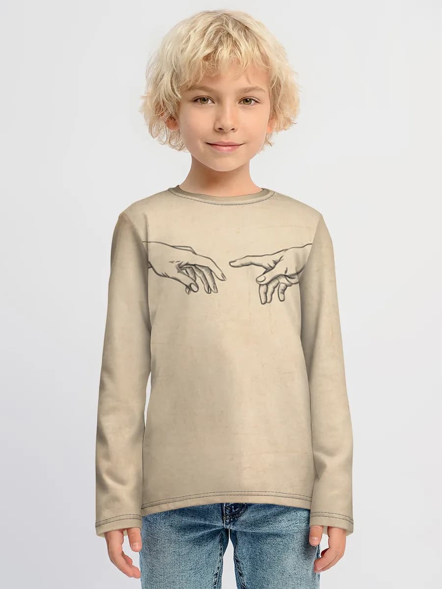 Children's cotton long sleeve shirt