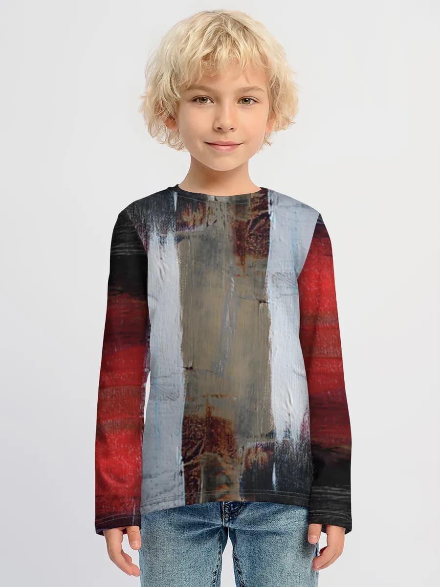 Children's cotton long sleeve shirt