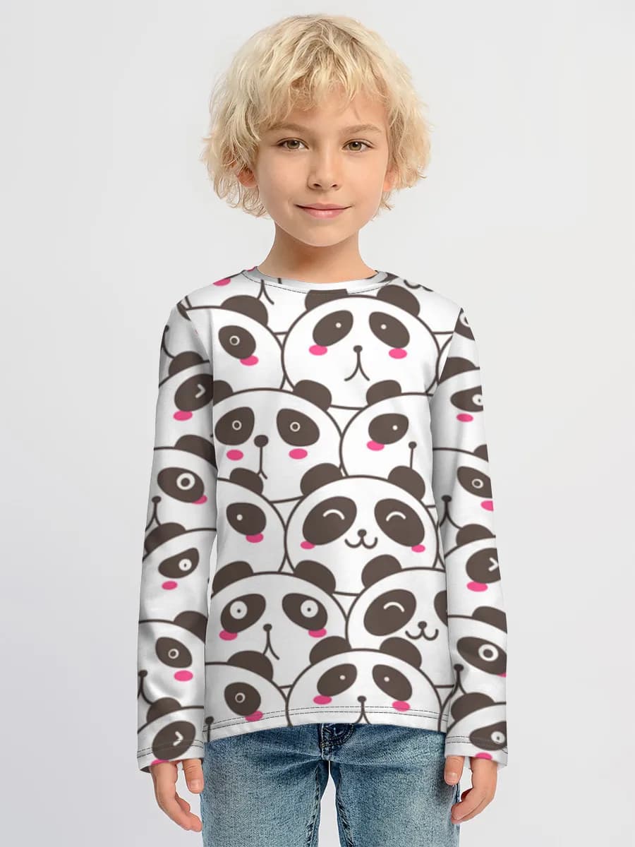 Children's cotton long sleeve shirt