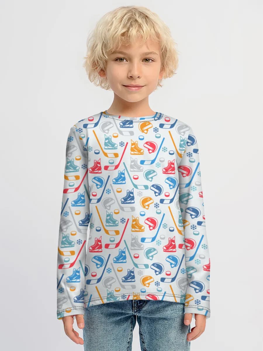 Children's cotton long sleeve shirt