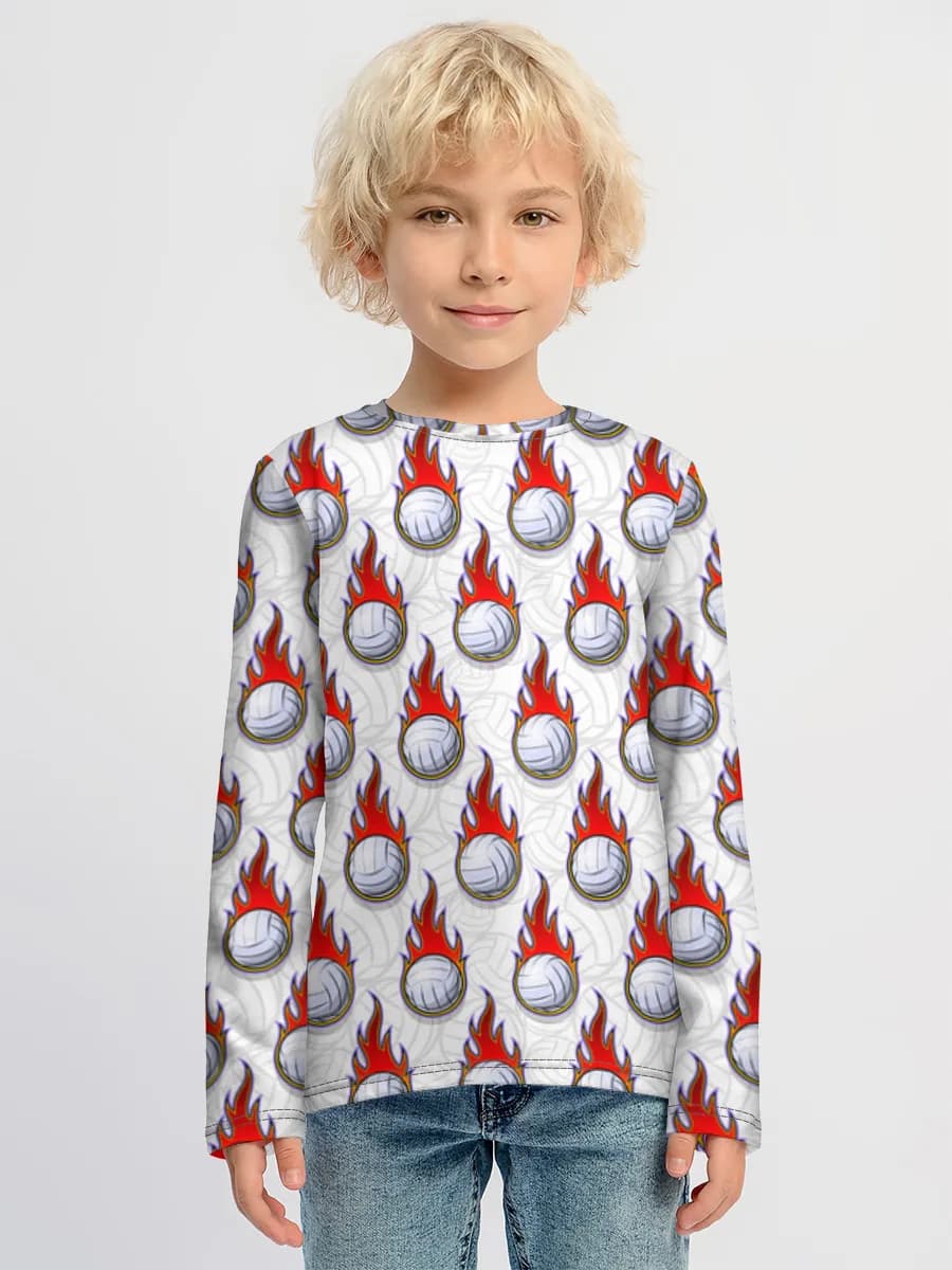 Children's cotton long sleeve shirt