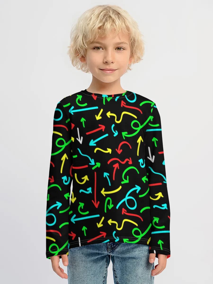 Children's cotton long sleeve shirt
