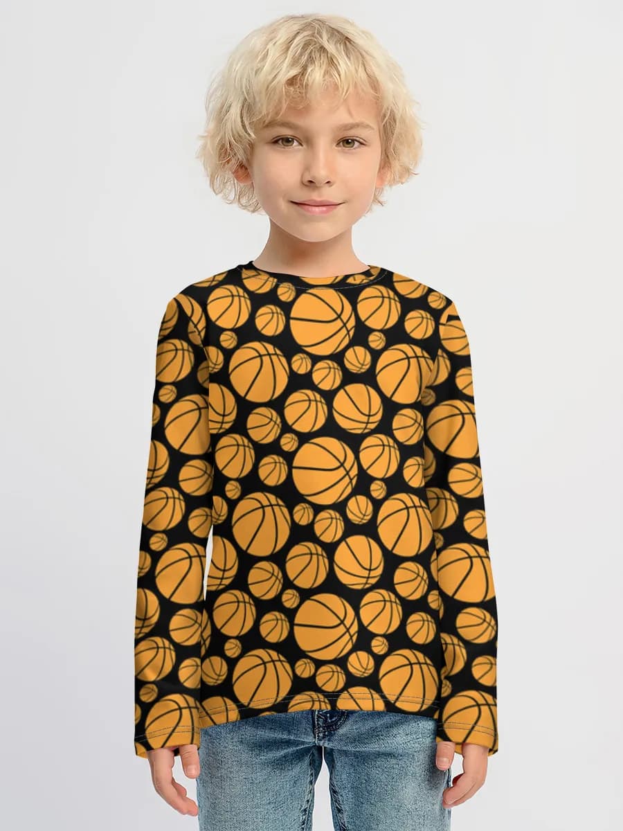 Children's cotton long sleeve shirt