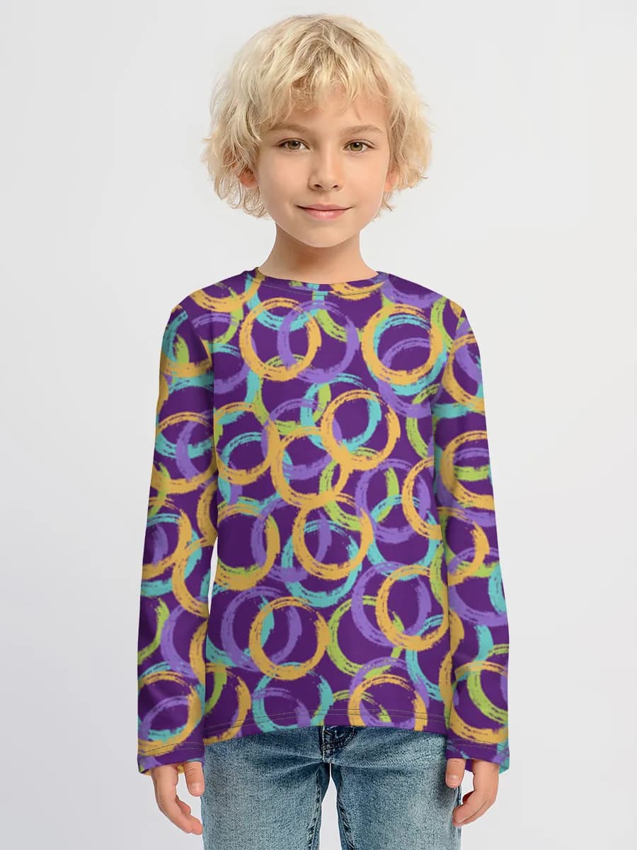 Children's cotton long sleeve shirt