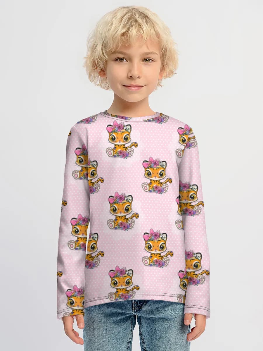 Children's cotton long sleeve shirt
