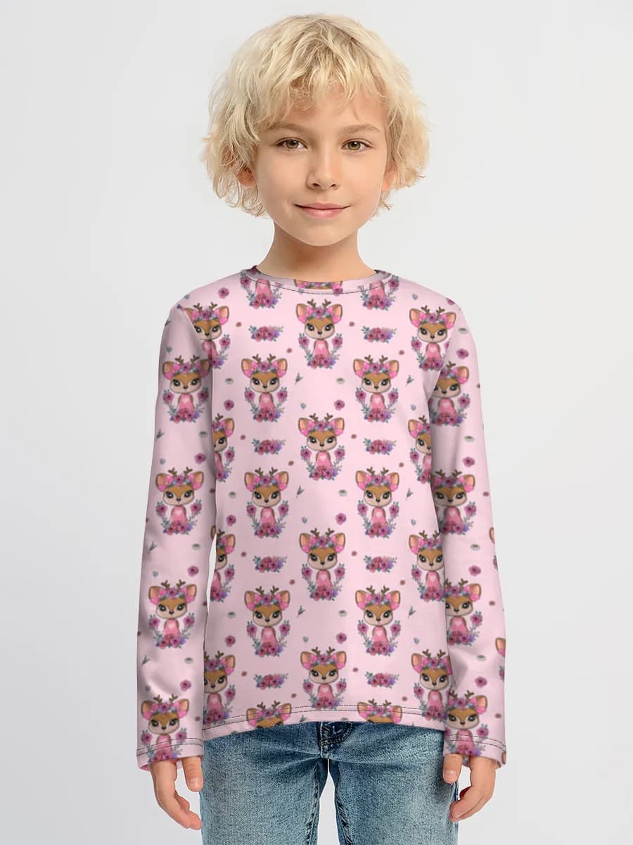 Children's cotton long sleeve shirt