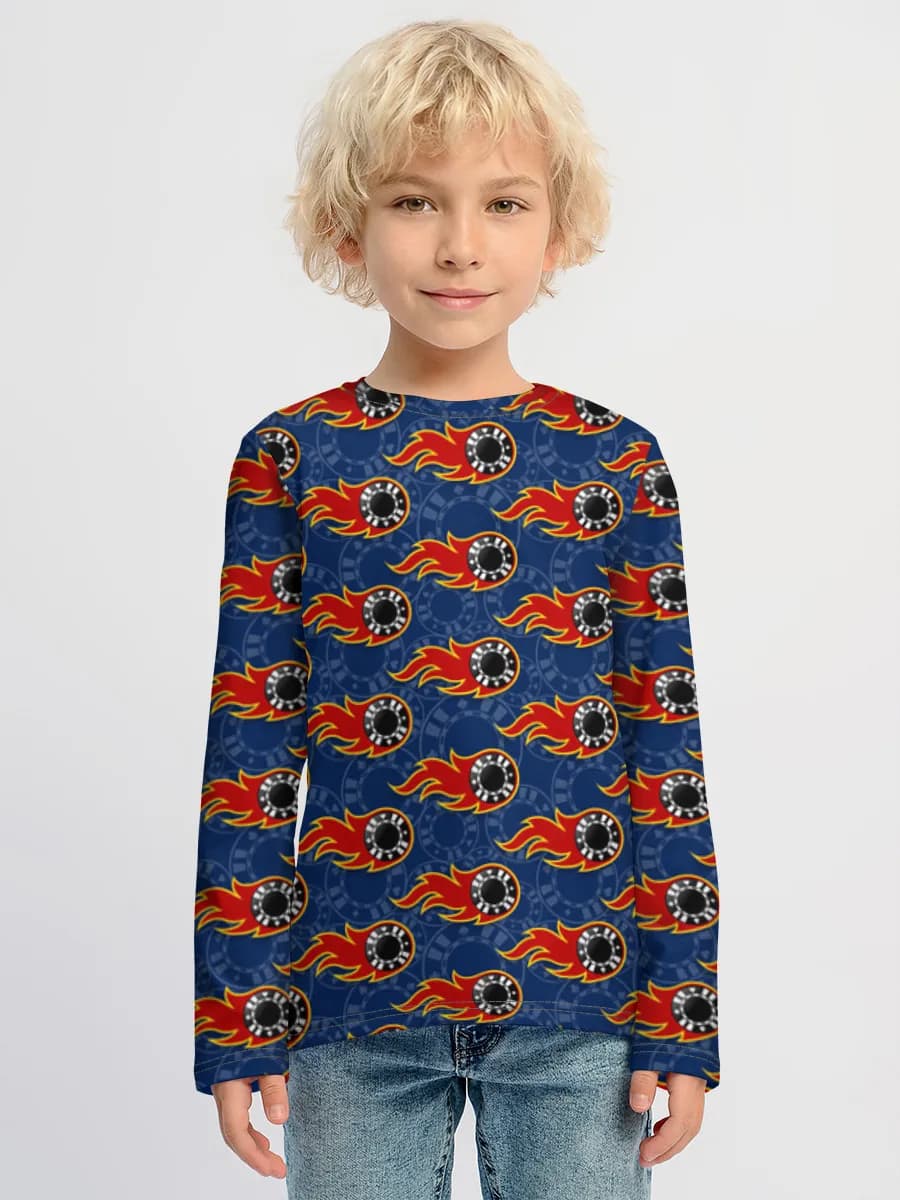 Children's cotton long sleeve shirt