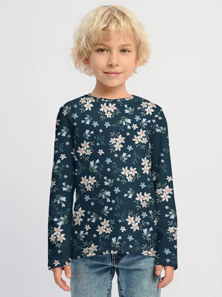 Children's cotton long sleeve shirt