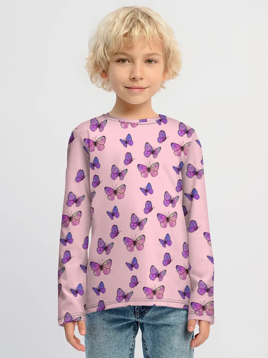 Children's cotton long sleeve shirt