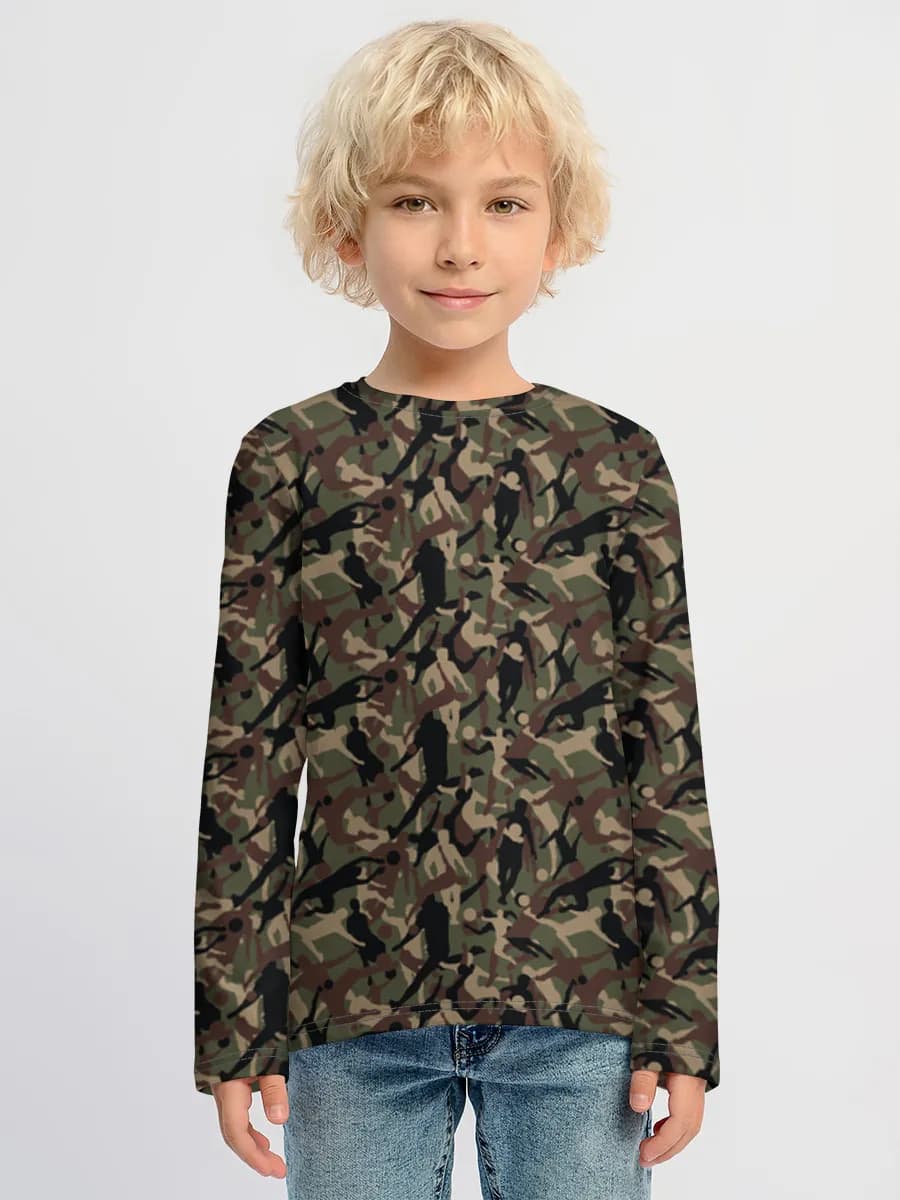 Children's cotton long sleeve shirt