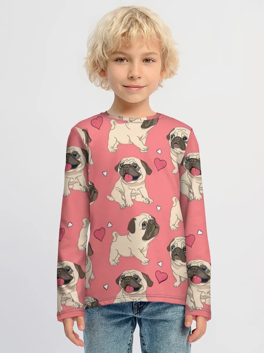 Children's cotton long sleeve shirt