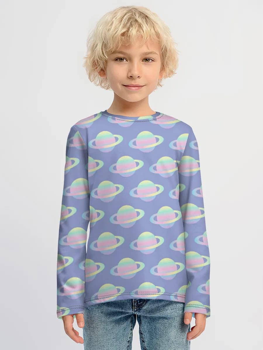 Children's cotton long sleeve shirt