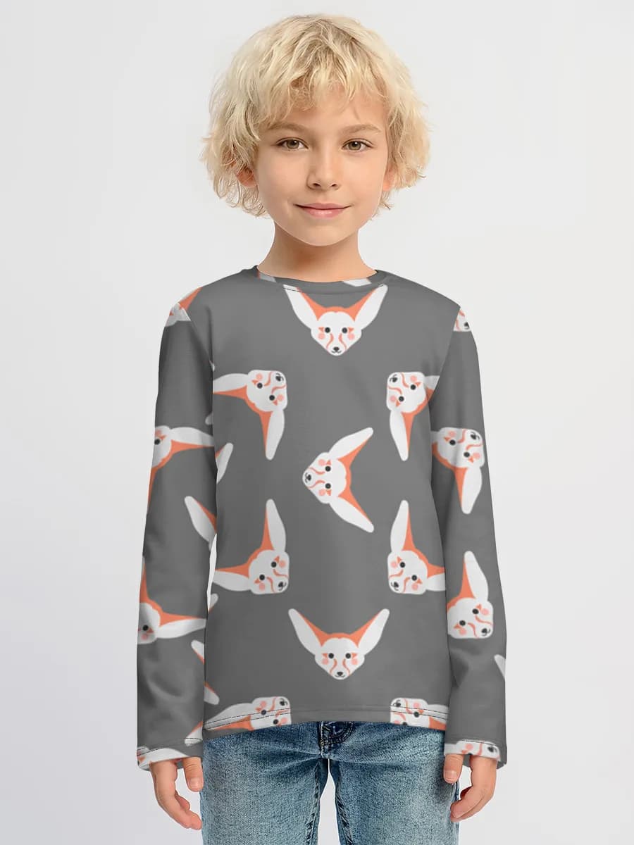 Children's cotton long sleeve shirt