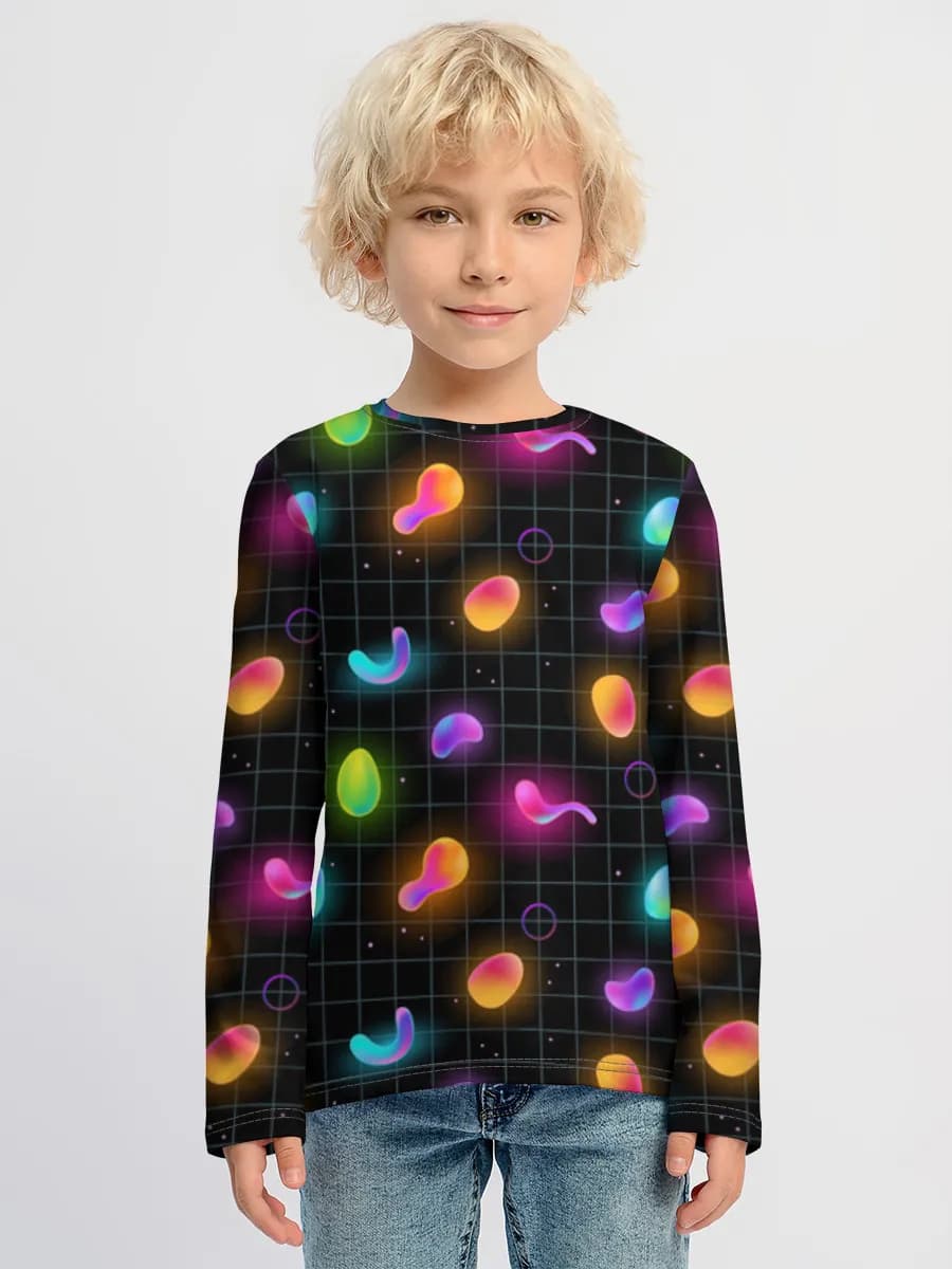 Children's cotton long sleeve shirt