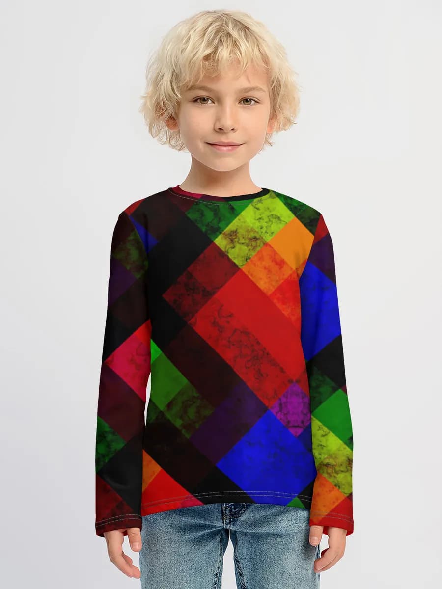 Children's cotton long sleeve shirt