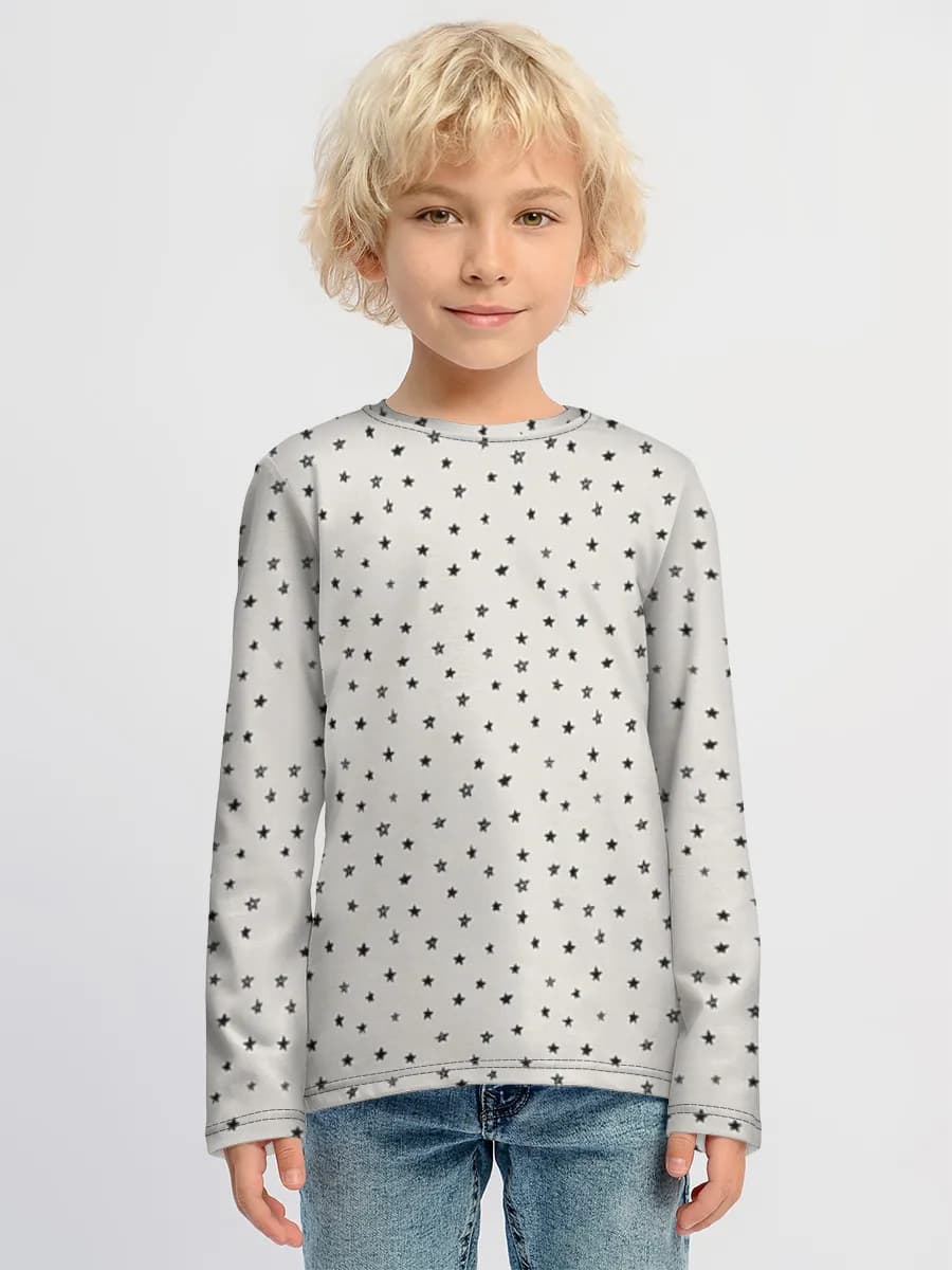 Children's cotton long sleeve shirt