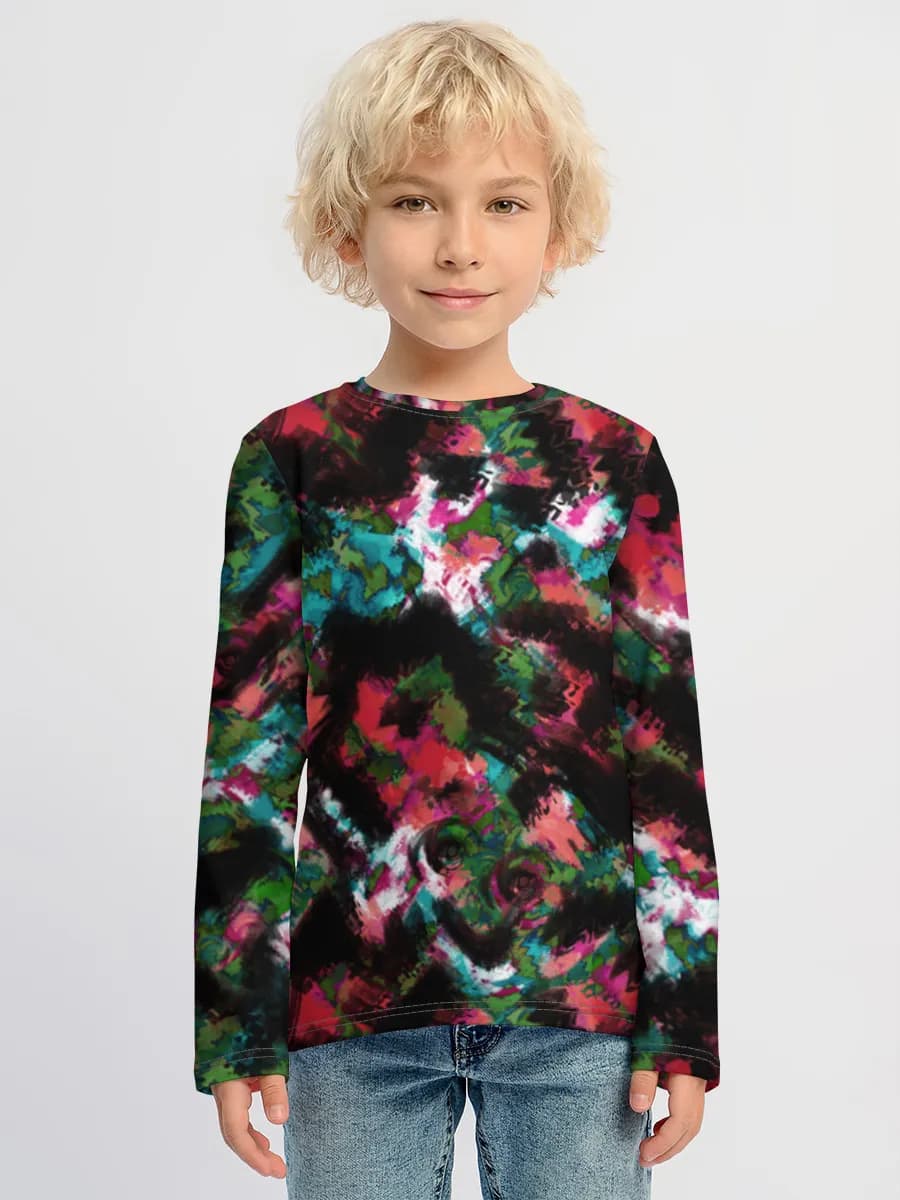 Children's cotton long sleeve shirt
