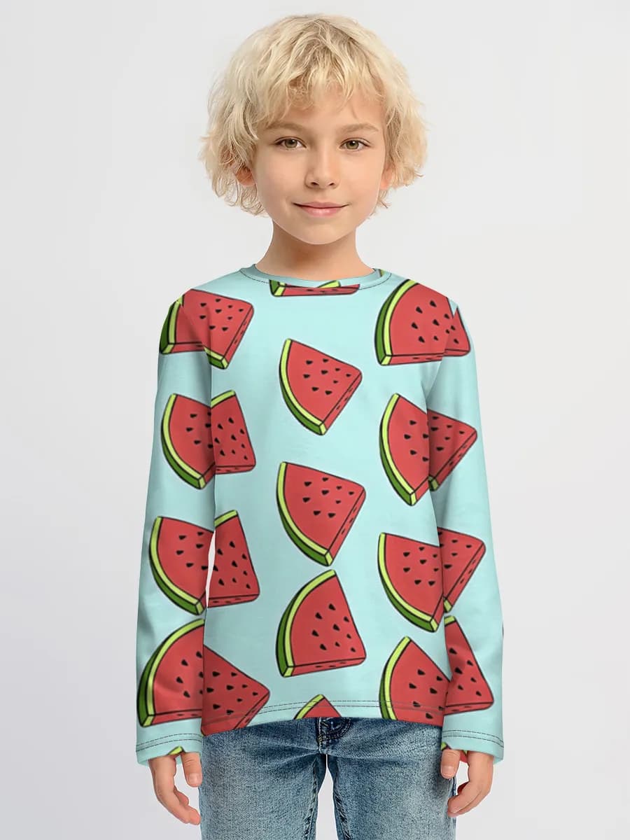 Children's cotton long sleeve shirt