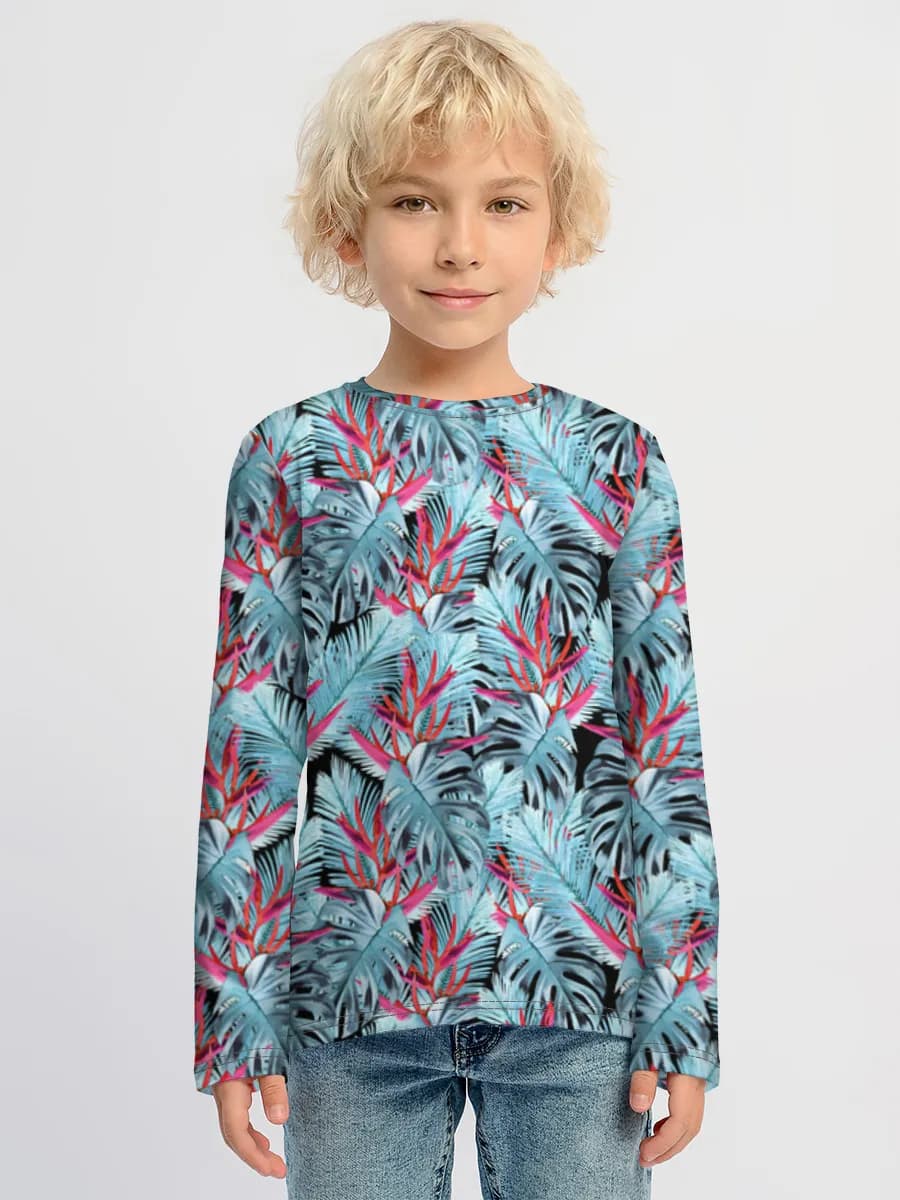 Children's cotton long sleeve shirt