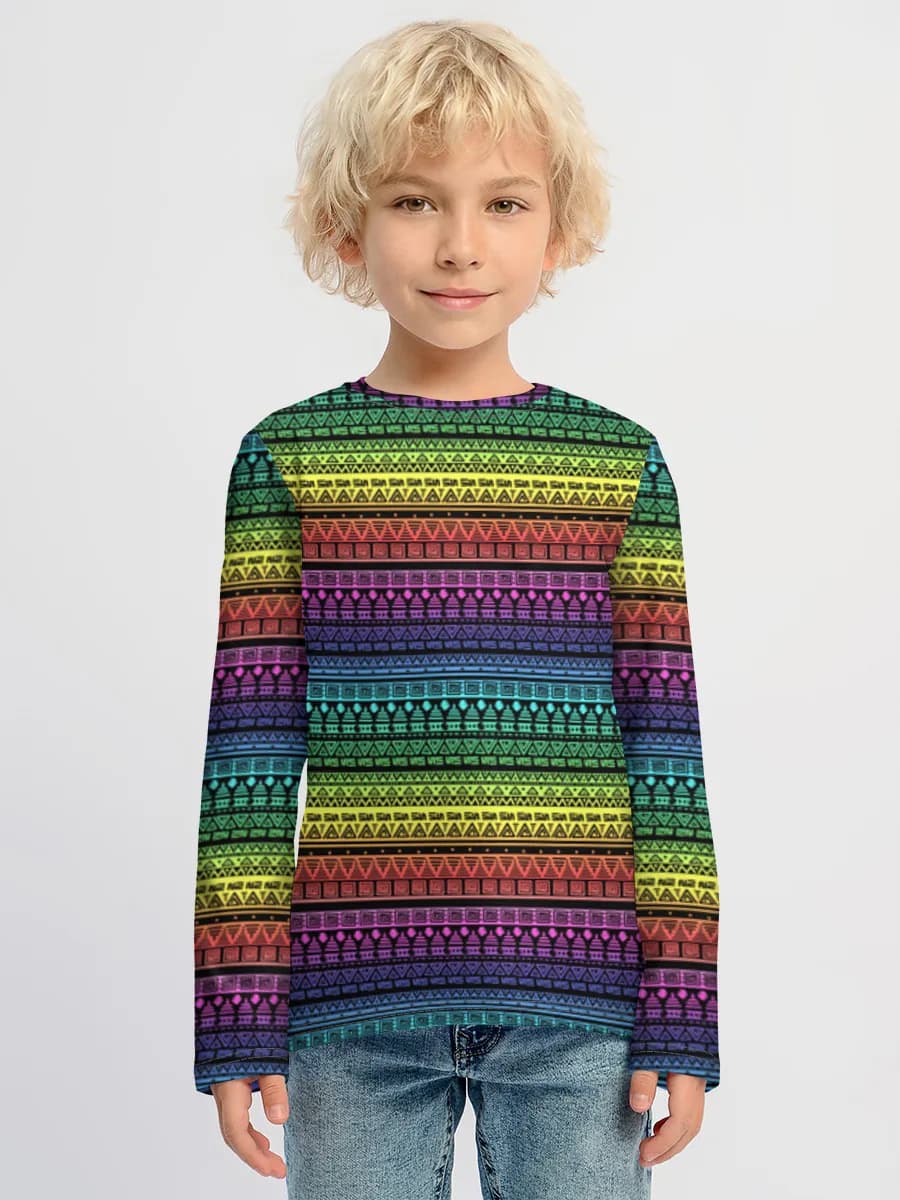 Children's cotton long sleeve shirt