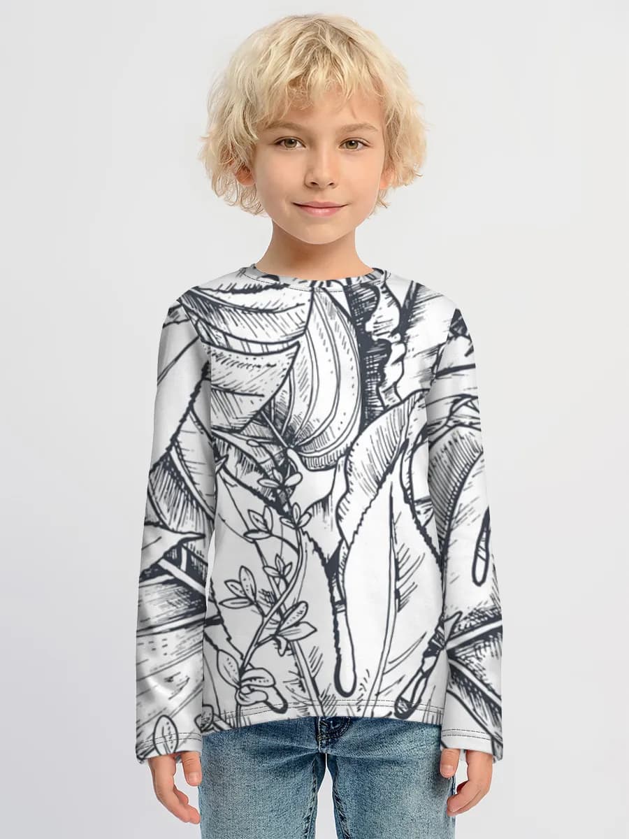 Tropical Botanical Line Art