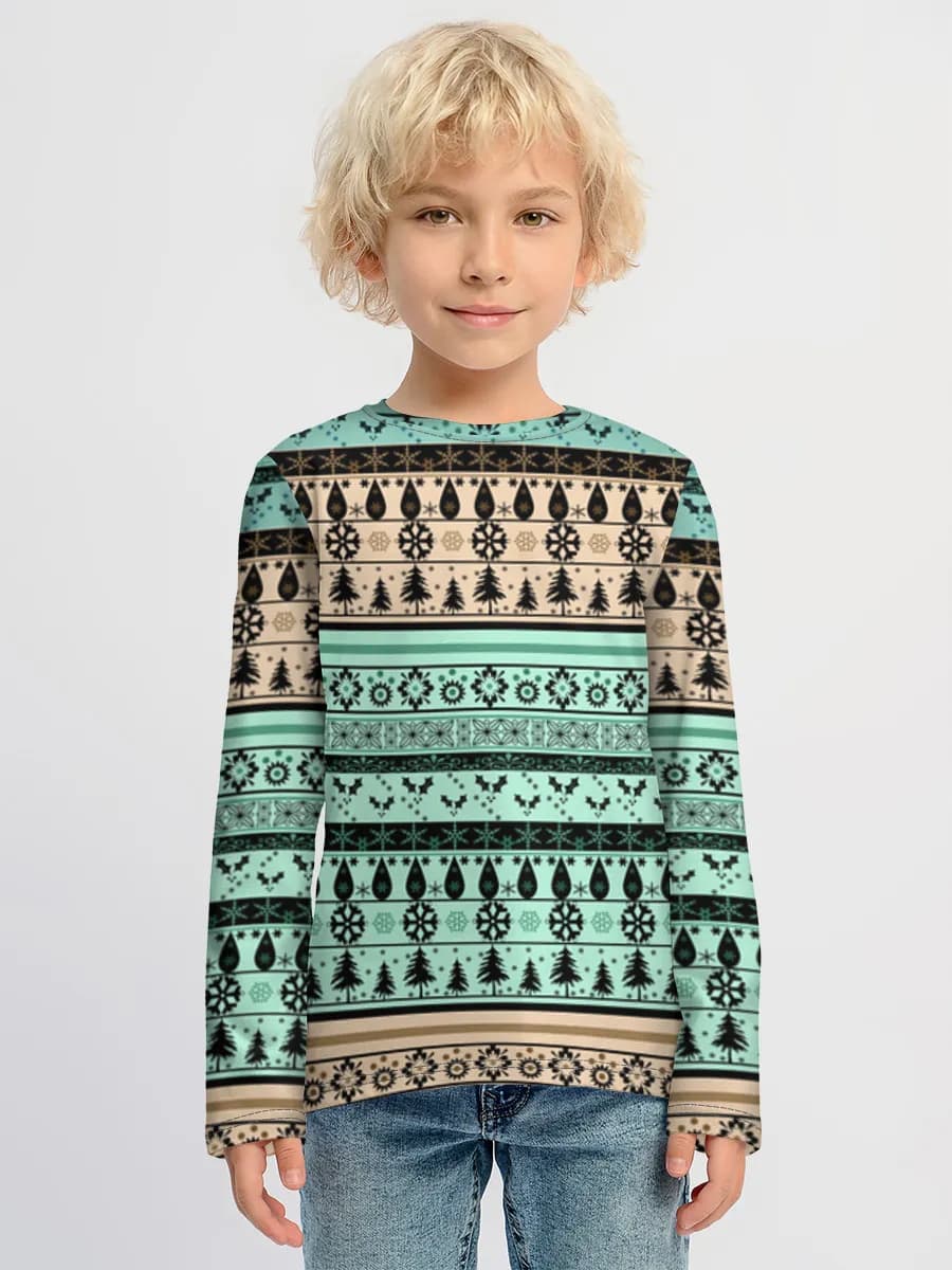 Nordic Winter Stripe Design