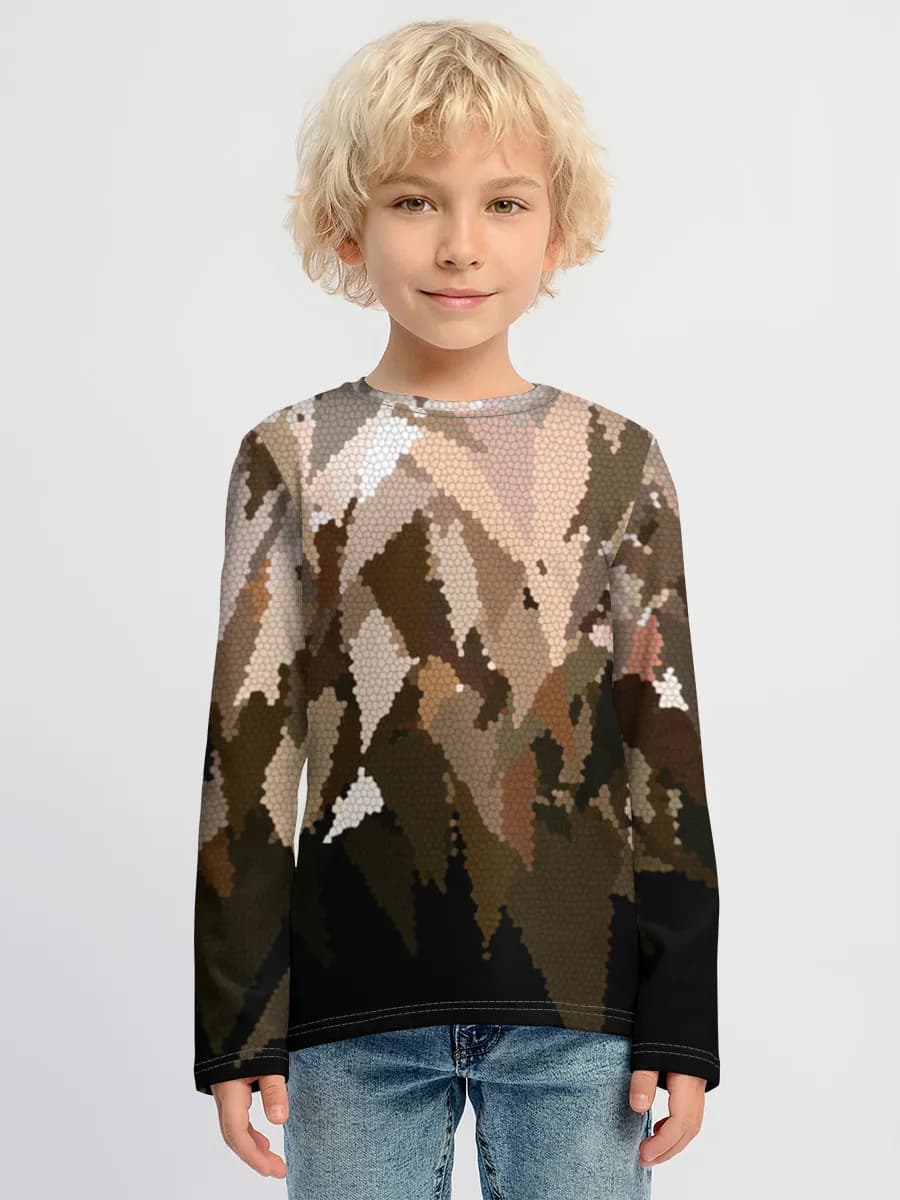 Children's cotton long sleeve shirt