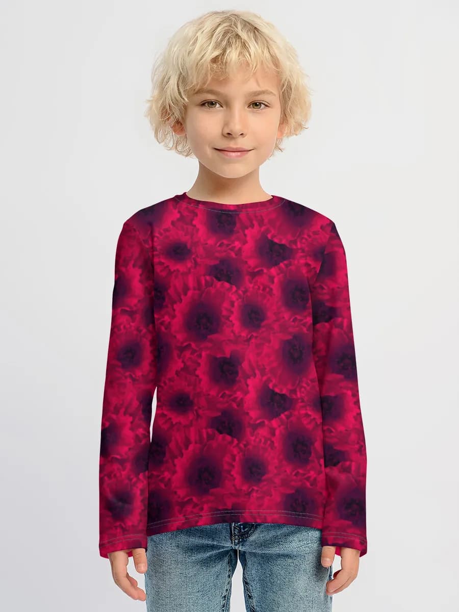 Children's cotton long sleeve shirt