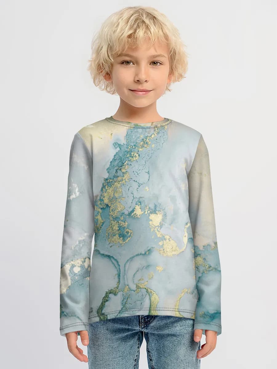 Children's cotton long sleeve shirt